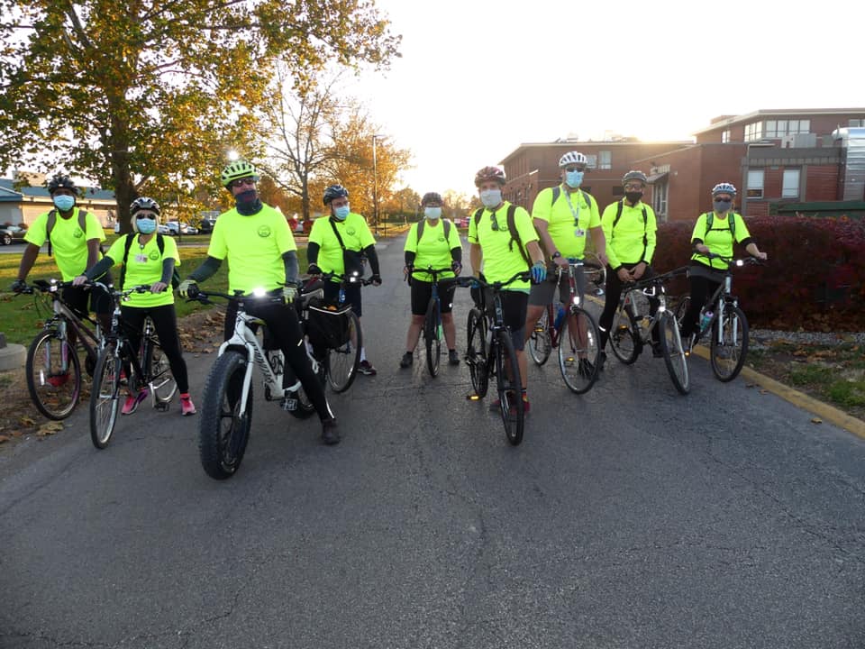 Touchette Regional Hospital Bicycle Food Mission