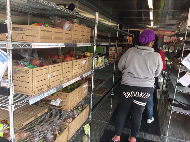 Food on the move event trailer.