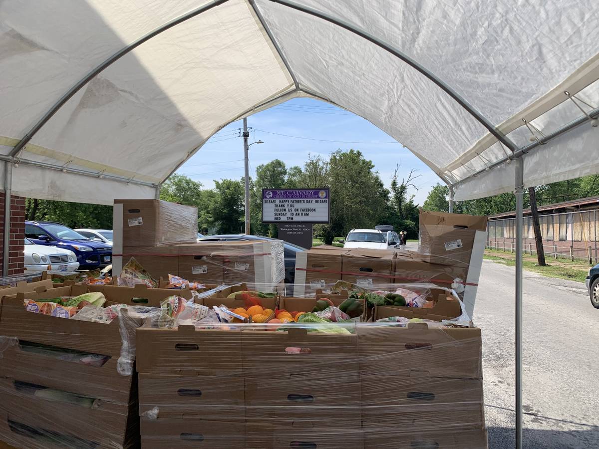 Produce at Neighborhood Food Drive