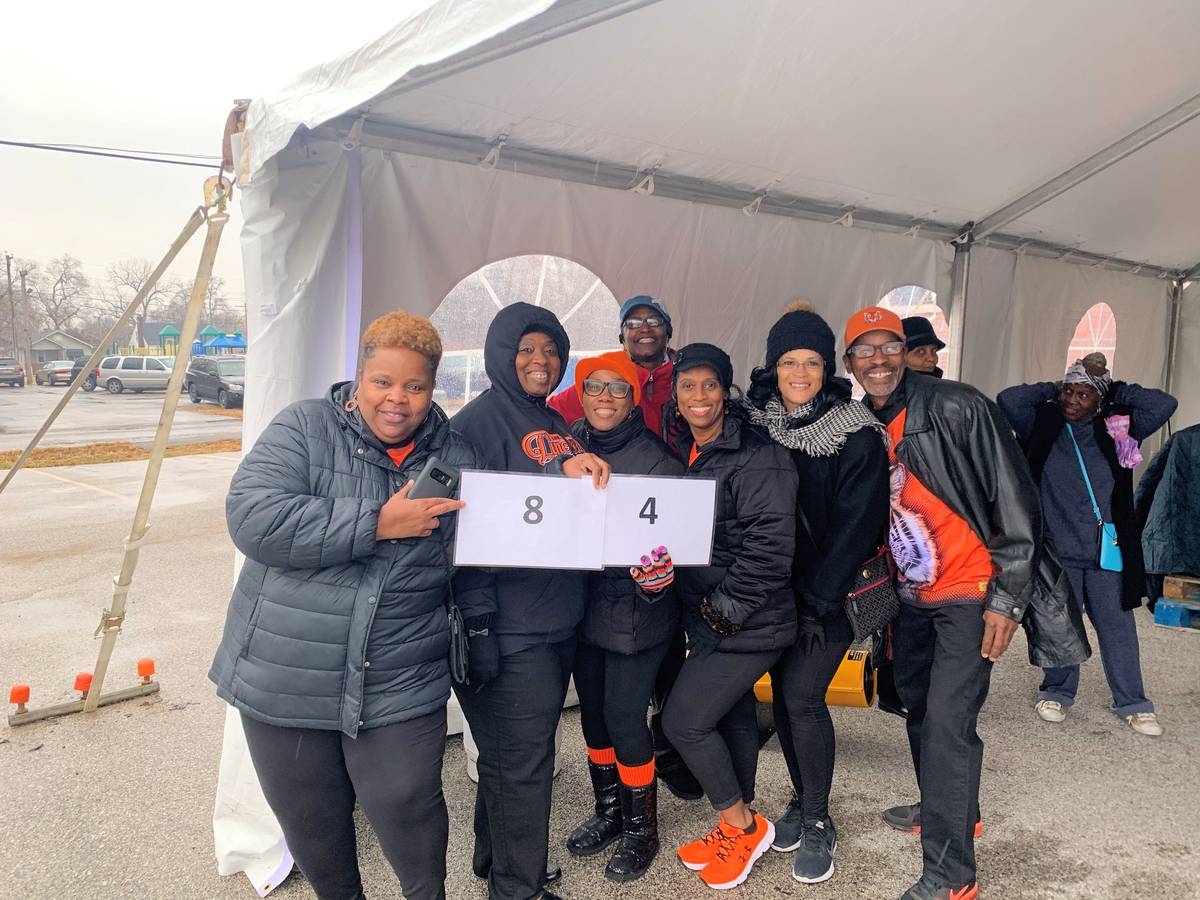 Teamwork turned a cold day into a warm experience