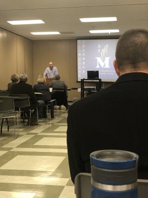 Doctor Robert Farmer giving a brief overview of HEALTHIER TOGETHER 2025.