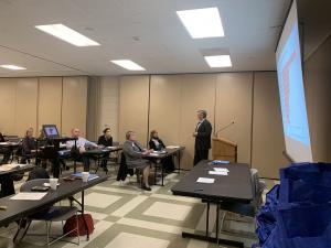 Michael Bushman of the American Foundation for Suicide Prevention, IL Chapter presenting on Suicide Prevention & Safety Planning