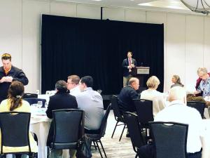 Reverend Doug Stewart leading a discussion during the 2019 Clergy Day. 