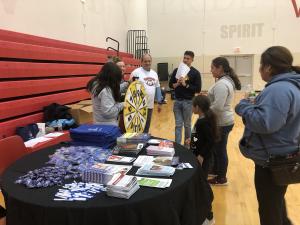 Everyone got the chance to spin the wheel to answer health & wellness question and win prizes. 