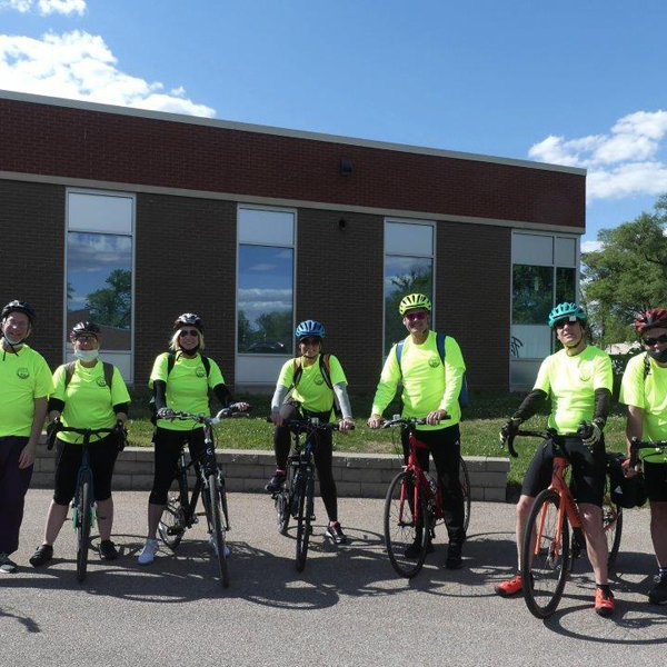 Touchette Regional Hospital Bicycle Food Mission